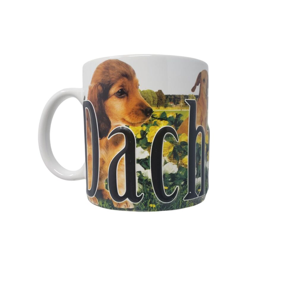 Americaware Dachshund Color Relief Coffee Mug Extra Large 18 Ounce